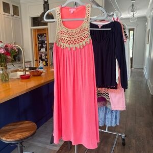 Lily Pulitzer Hot Pink Dress Sz Medium